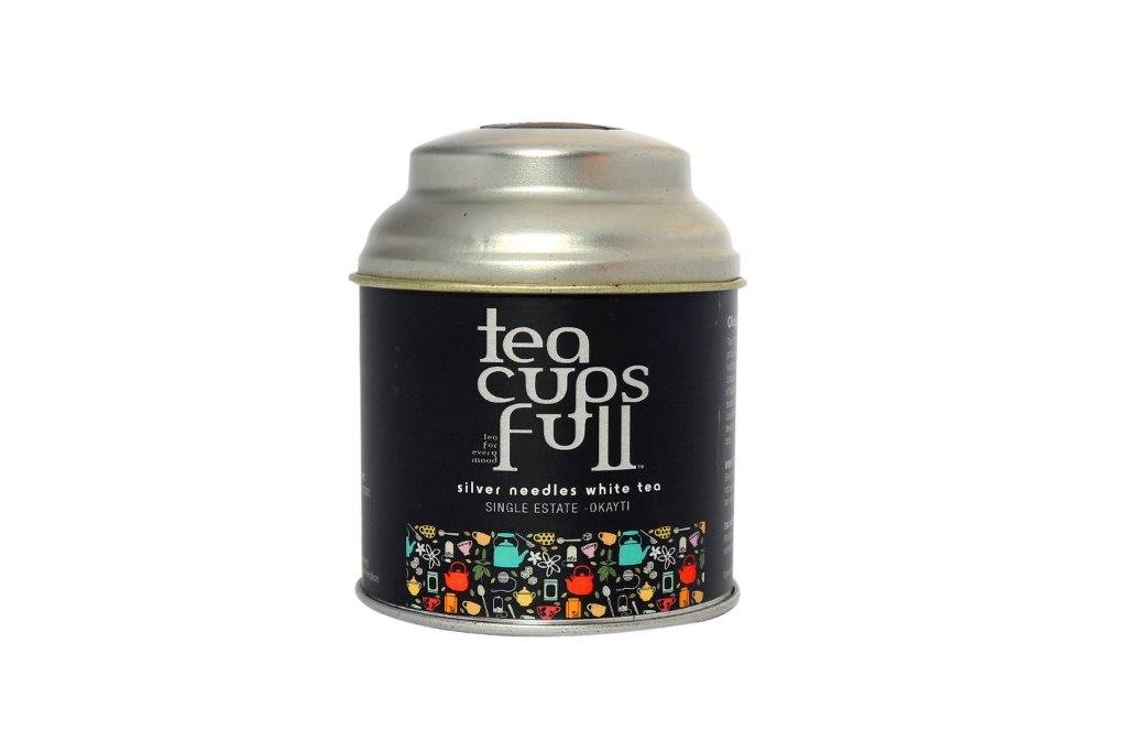 Teacupsfull Darjeeling Silver Needles White Tea, Selected by ex Tea Planters from Darjeeling, Hand Made Delicious Tea, Exceptional Cup of Tea, Good for Skin and Weight Loss, 25 GMS
