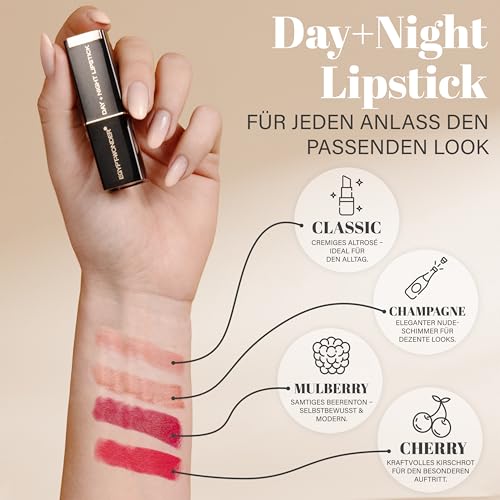 EGYPT-WONDER Day+Night Lipstick Classic – Cremiger Lippenstift in Altrosé – Natürliches Finish & geschmeidiges Tragegefühl – Für Alltag & besondere Momente