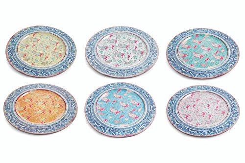 Villa Deste Home 2179828 serving platter/dish - bandejas y platos de servir (Multicolor, Alrededor, Underplate) , 6 unidades