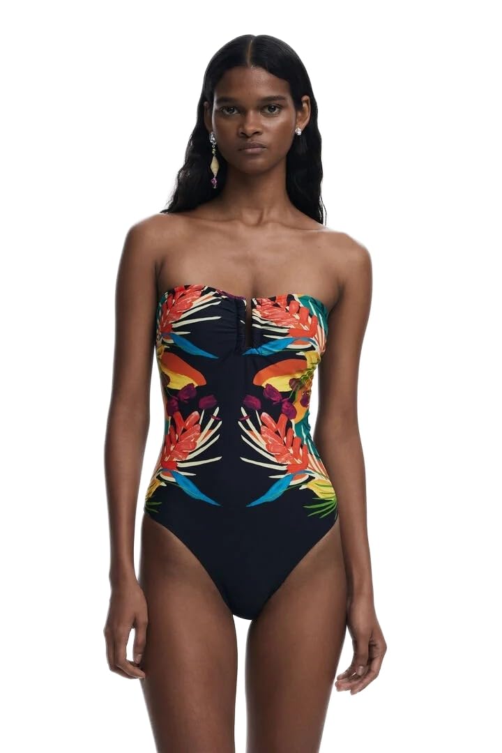 Desigual Bahamas Black Swimsuit 25SWMK09