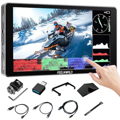 Monitor de campo de 6 pulgadas para cámara réflex digital con batería integrada P6XL