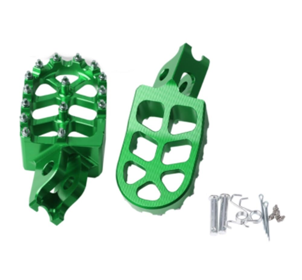 Clou de pédale de pied Kawasaki KX450F vert accessoire moto cross