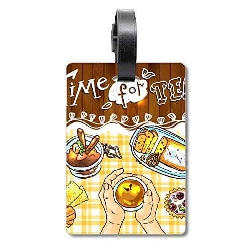 Étiquette pour valise motif biscuits au chocolat pour vos vacances en famille
