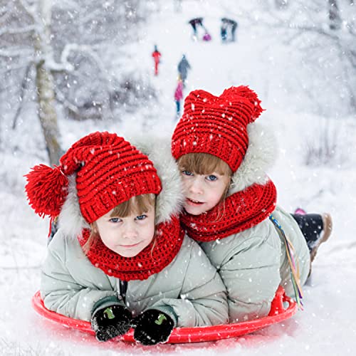 Kinbom 6 Pairs Toddler Mittens Dinosaur Winter, Black Warm Stretch Fluff Gloves Soft Baby Knit Mittens For Kids Little Boys Girls #TOP5