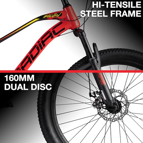 Image of CRADIAC - XC 90 X7-7 Gear Cycle for Boys 12 to 15 Years |bycycles for Mens Adult 29 inch inches| 29T Cycles for Men| Mountain Bike with Suspension Fork |7 Speed Cycle| bycycles for Mens Adult | MTB