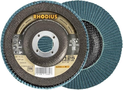 Disque segmenté Rhodius meuleuse inox 211518 LSZ F3 abrasif acier x10