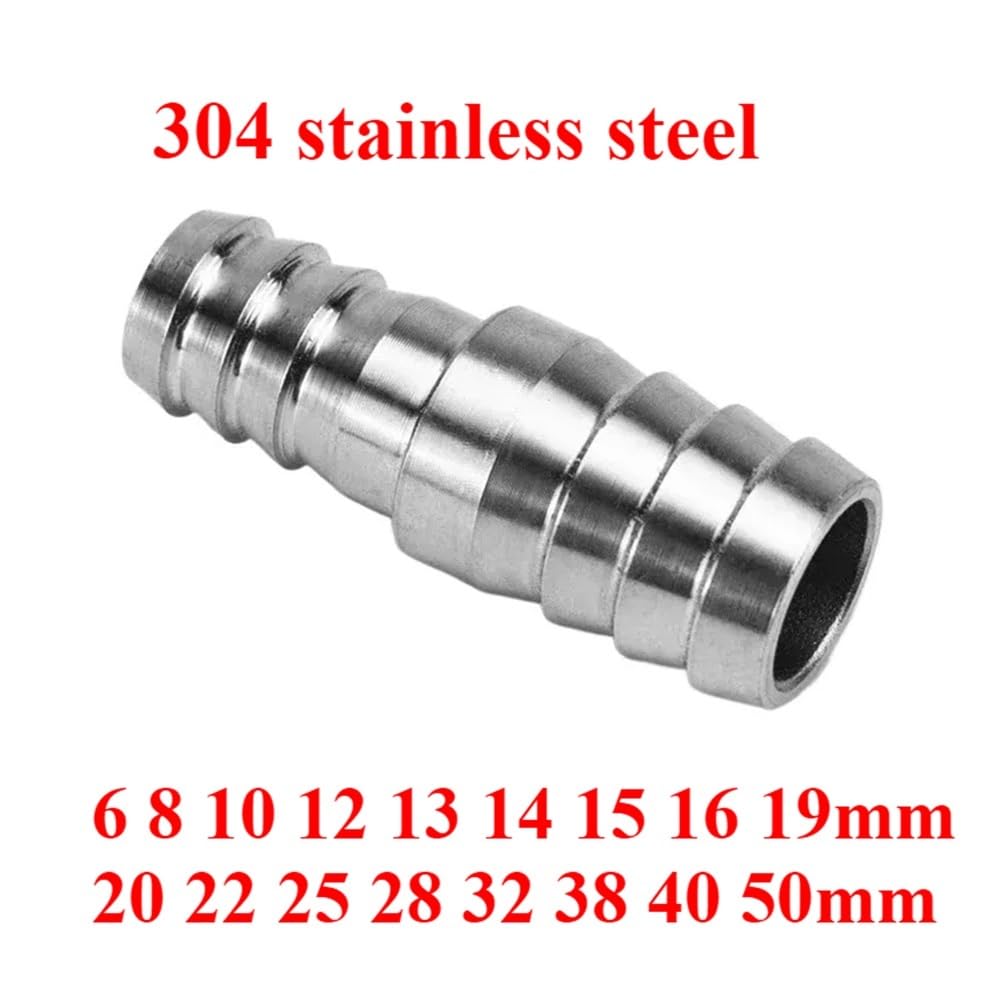 Double Pagoda Hose Barb Pipe Union Fitting | 304 Stainless Steel(40MM*20MM)