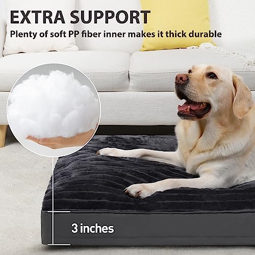 Large-Dog-Bed-Washable-with-Removable-Cover-Waterproof-Dog-Crate-Beds-for-XL-Large-Medium-Small-Dogs-Cats-Soft-Flannel-Pet-Beds-Anti-Slip-Kennel-Pad-36-inch