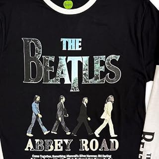 The Beatles Abbey Road Infill Layered Long Sleeve T Shirt - Les Beatles, Paul McCartney, John Lennon, RIngo Starr, George Harrison The Beatles Abbey Road Infill Layered Long Sleeve T Shirt – Image 2