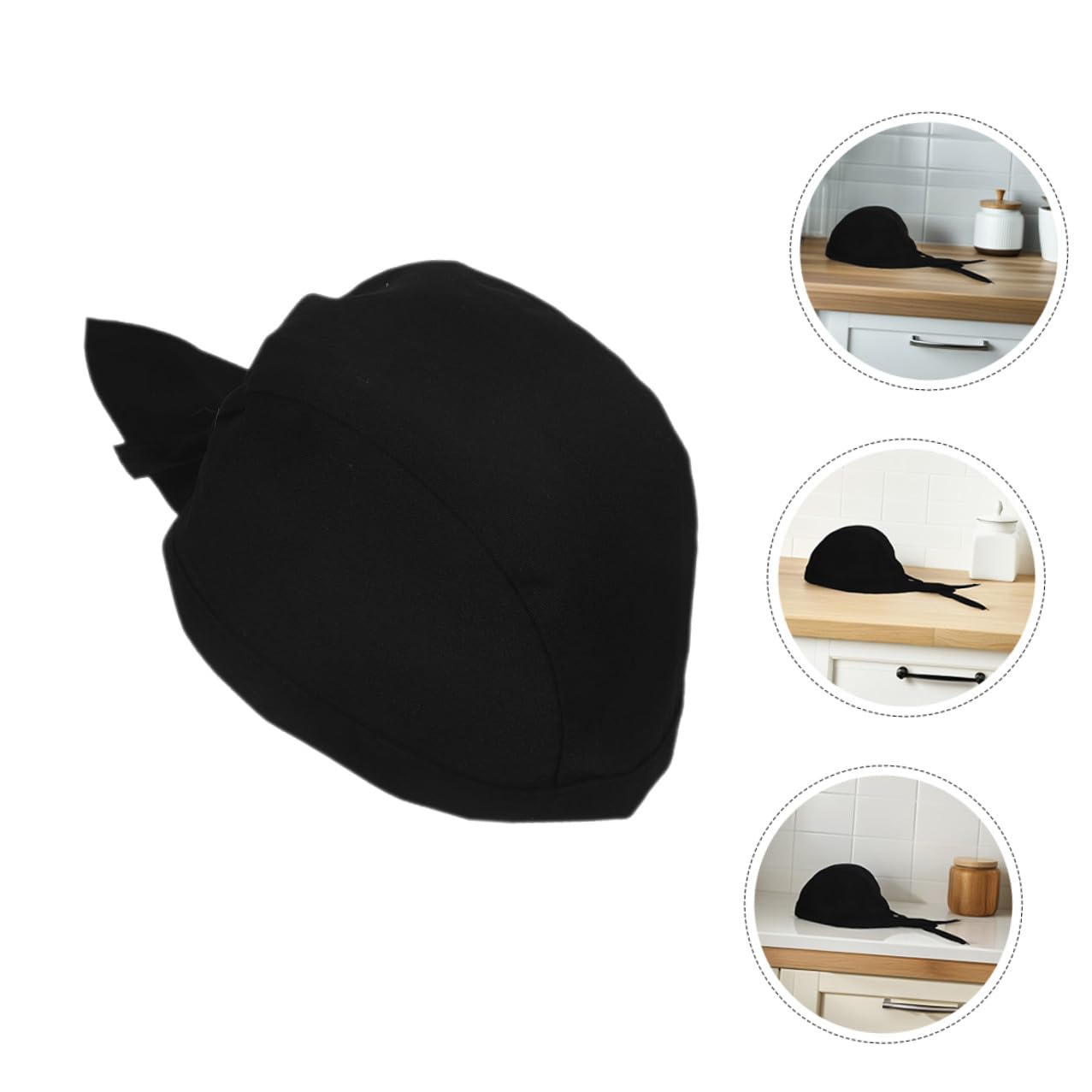 Garneck 12piezas Gorros de Chef Unisex con Lazo Gorro de Cocinero Transpirable para Hombre y Mujer para Servicio de Alimentos Restaurante