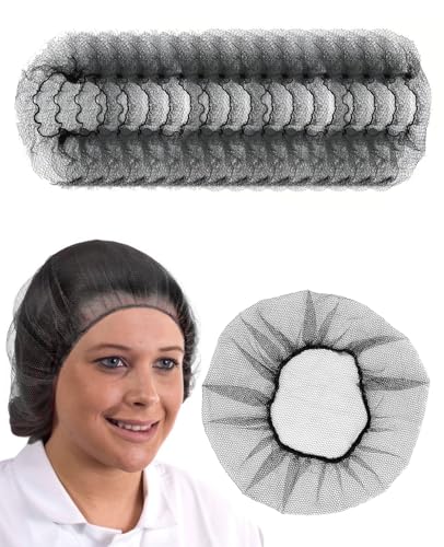 Benaewa 100 Pcs Disposable Hair Nets Breathable Elastic Hair Nets for Catering Sleeping