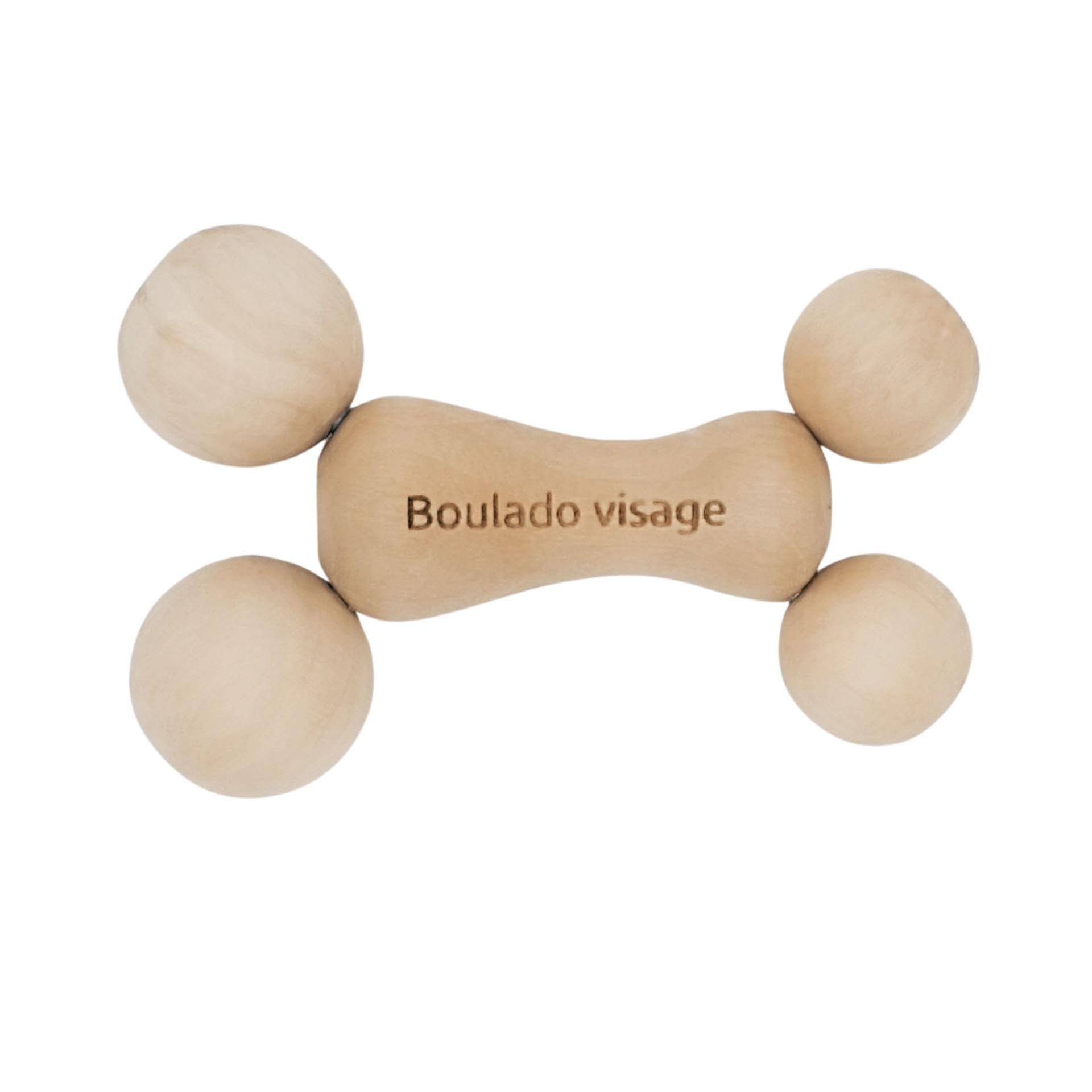 Visage & Mains Masseur en Bois de Charme | Breveté, Action Pétrissante et Drainante, Drainage Lymphatique, Hypoallergénique