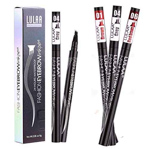 3Pcs Microblading Lápiz Cejas Impermeable 3 Colores