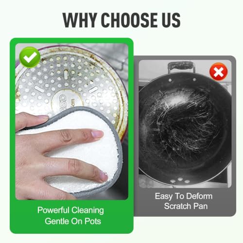 Image of Multifunctional Double Wire Dishwashing Rags, 2026 New Multipurpose Sponge, Durable Cleaning Cloth for Home Kitchen,Dish Sponge for Kitchen Cleaning, Reusable Cleaning Pad for Families (15)