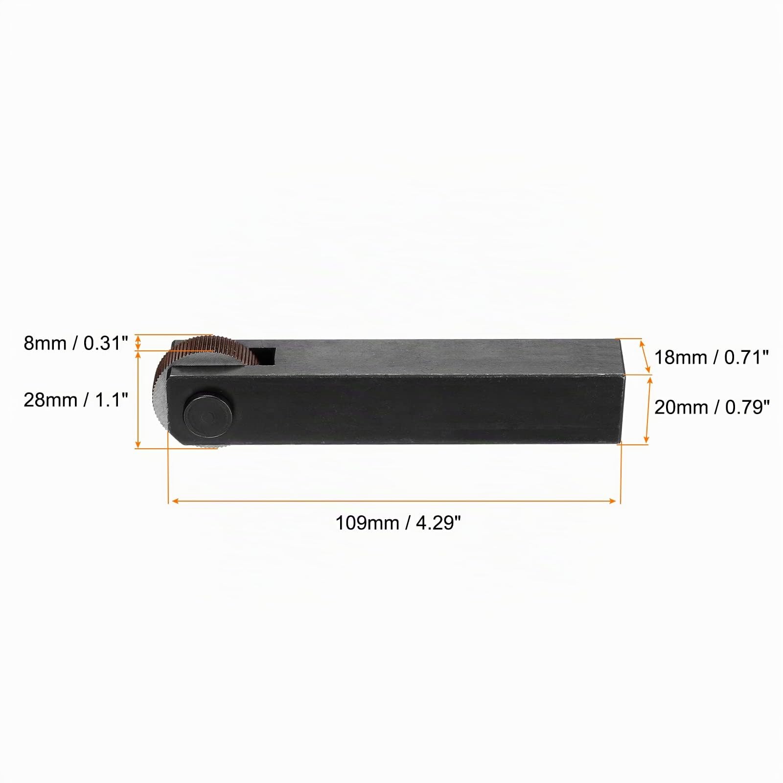 sourcing map Simple Droite Molette Roue, 1.0mm Pas Haute Vitesse Acier Linéaire Moletage Outils Ensemble