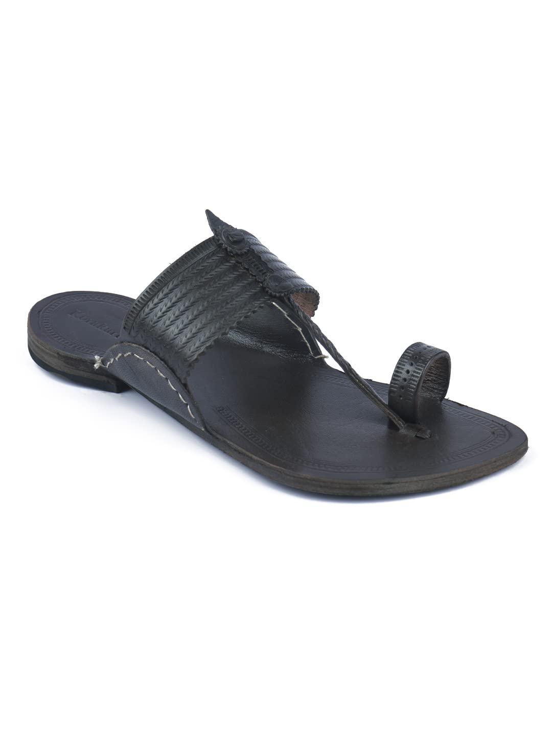 KORAKARI Walkover Brown Kolhapuri Chappal Stylish Durable Smooth and Comfortable Flip Flops Anti Slip Designed Slippers Handmade Traditional Footwear (UK-10) (B0BRL33VQ8) Amazon Price History, Amazon Price Tracker