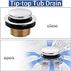 Brushed Gold Bathtub Drain Bath Tub Tri Set Conversion Kit Assebly