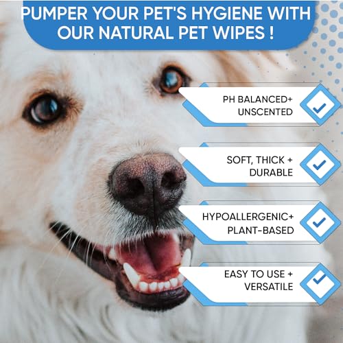 Dog Wipes for Dogs Cats 200 Wipes, All Purpose Cleaning Pet Wipes, Dog Ear Wipes, Quick Easy Grooming for Bums, Body, Paws, Eyes, for A Easy & Speedy Freshen-Up, 2 Travel Pack - Image 4