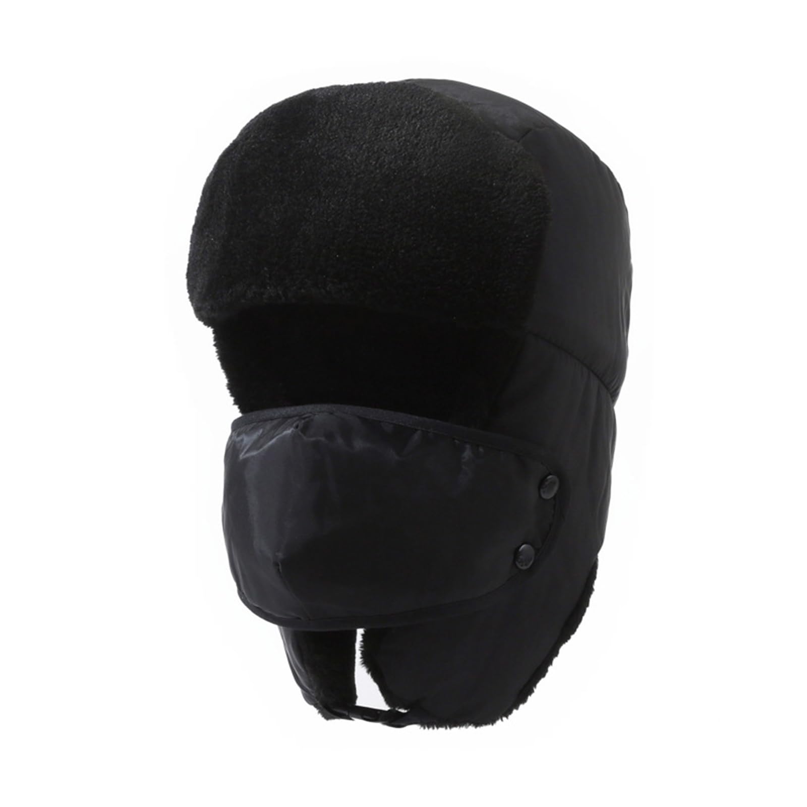 Unisex Aviator Hat with Ear Flaps Face Mask Windproof Trapper Hat Women Men Warm Winter Hat Windproof Bomber Hat Russian Hat Fur Hat Ushanka Bomber Hat