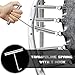 Steelway 3.5 Inch Trampoline Springs,16pcs Heavy Duty Replacement Springs and an All-Steel T Hook for Trampoline,Accessories Trampoline Parts,Stainless Steel Trampoline Springs(Pack of 16)
