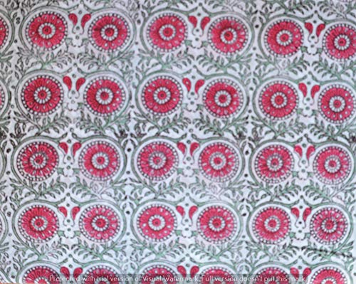 Tissu de tissu imprimé indien pour créer une robe d'été fluide et sur mesure