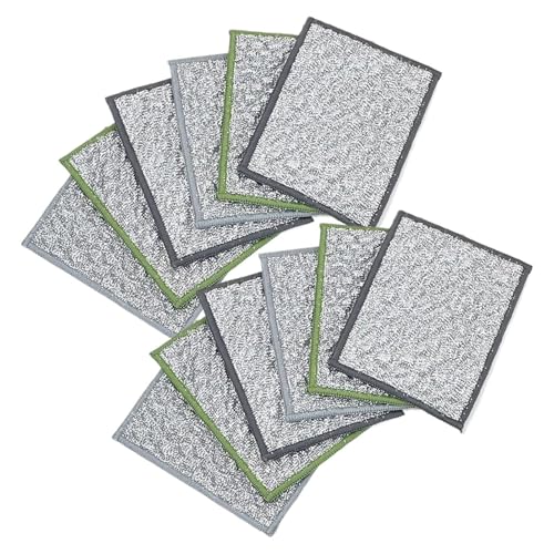 Generico Paños De Microfibra, Toallas Limpieza Trapos Lavado, Suministros Compactos para Platos Vidrios Baño Secado Casa Pulido