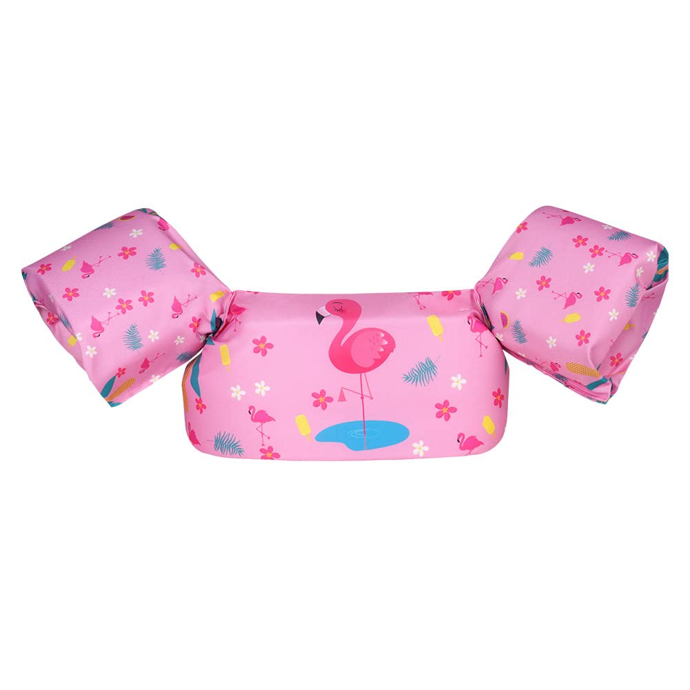Flintronic Manguitos Flotadores Entrenamiento/Ayuda para Nadar de Niños,Chaleco de Natación de Seguridad para Mar/Playa/Piscina,Plegables Flotadores con Patrón Lindo para Niños 2-6 Años (30-55 lbs)