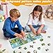 Easter Magnetic Puzzle for Toddlers 1-3, Christian Jesus Jigsaw Puzzle with Bunny Eggs, Easter Basket Stuffers for Nativity Story Gifts, Spring Bible Scene Activities Games Toys for 4 5 6 7 8 Boy Girl