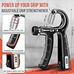 TEAWOO 4-Pack Grip Strength Trainer Kit, Adjustable Forearm Strengthener, Black Hand Grip Strengthener Balls, Finger Exerciser & Stretcher for Strength Training, Recovery & Flexibility - Image 2