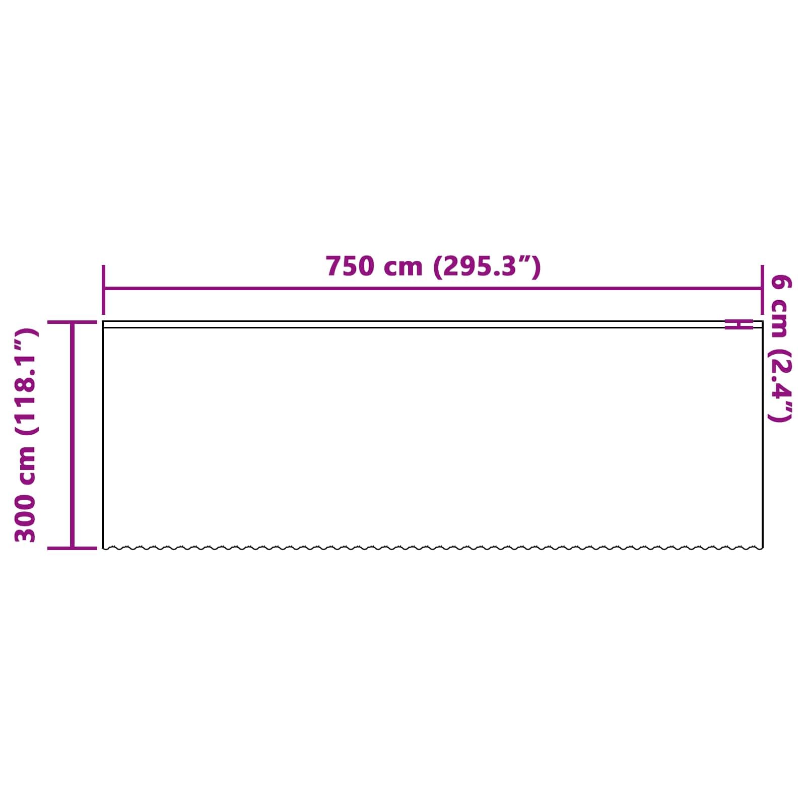 Cortina de encaje blanco floral 300 x 750 cm, cortina de poliéster transparente, protección visual para salón y dormitorio, decoración moderna para ventanas con 4 opciones de montaje
