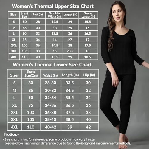Image of FF Winter Wear Thermal Upper Vest and Bottom Lower Warmer Combo for Women Long Johns Underwear Set