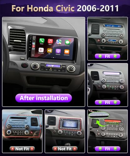 XGU Car Stereo for Honda Civic 2006 to 2011 Apple CarPlay Android Auto - image 2