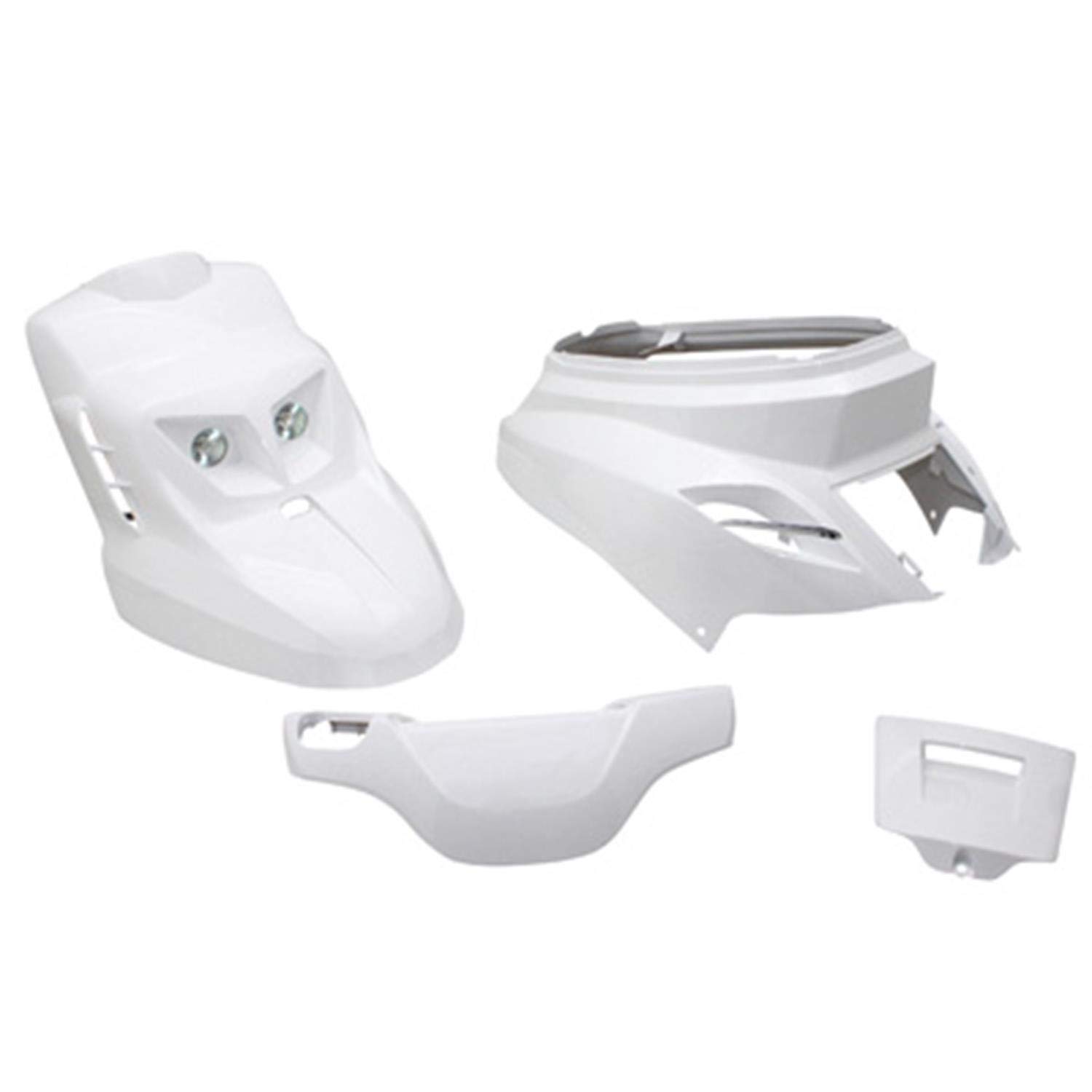 REPLAY - KIT CARENE SCOOTER REPLAY DESIGN EDITION PER MBK BOOSTER 2004>-YAMAHA BWS 2004> BIANCO BRILLANTE (KIT 4 PEZZI CONSEGNATO CON KIT LUCI)