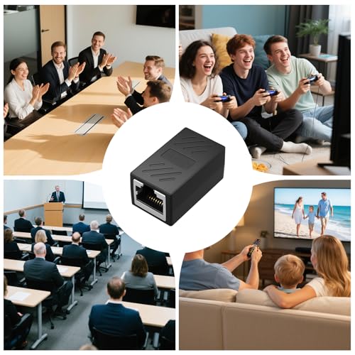 8 adaptadores RJ45 hembra a hembra para Ethernet miniatura 7