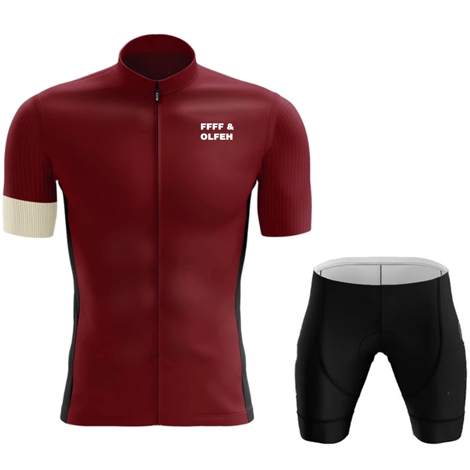 Tuta da Bicicletta MTB Estiva da Uomo, Abbigliamento Ciclismo, Completo Ciclismo Uomo, Set di Maglie da Ciclismo Primaverili ed Estive, Pantaloni da Ciclismo con Cuscini Imbottiti 5D
