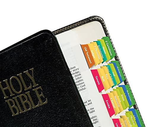 Tabbies Reflections of You Series Bible Indexing Tabs, Old & New Testaments, 90 Tabs - 66 Books, 11 Ref, 6 Personal, 7 Write-on, Seaside Palette (58362)