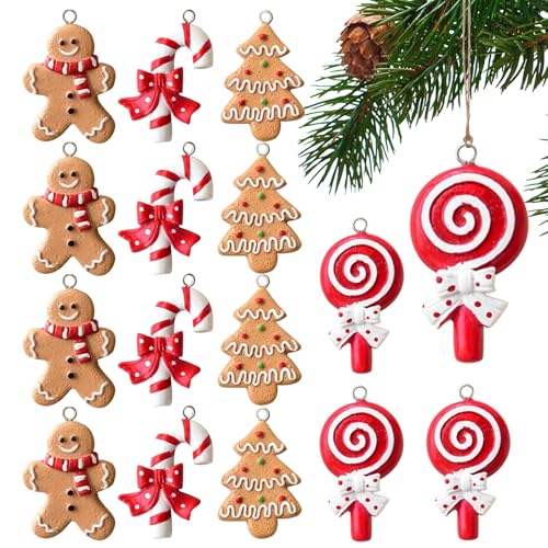 Pendentif résine 3D incassable pour décoration de Noël intérieure extérieure durable - 8