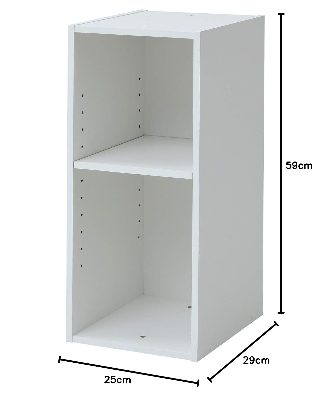 Amazon｜山善(YAMAZEN) ラック (スリム) 幅25cm 2段 A4対応 隙間収納