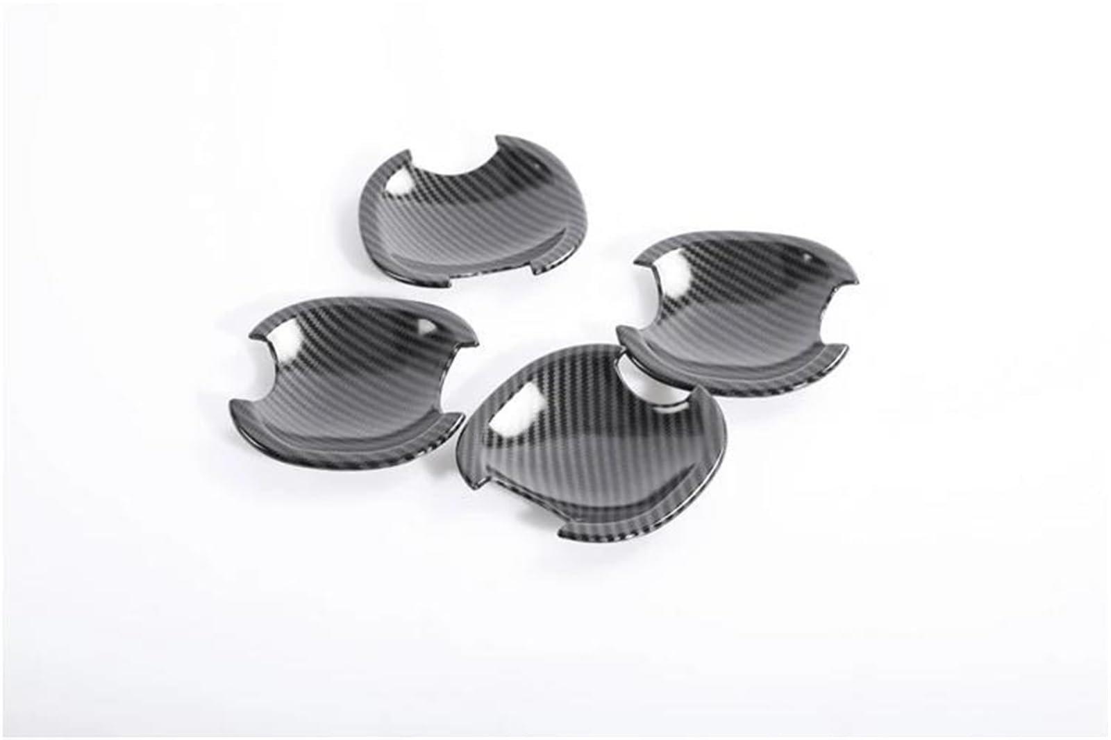 Hjkdsz Style6 Car Door Protection For Hyundai For Elantra 2007-2010 Chrome Carbon Fiber Car Door Handle Cover Bowl Trim Stickers(Style6)