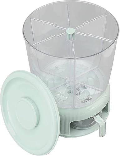 Miniatura 8 de GOWENIC Contenedor de almacenamiento de arroz y granos de 26 libras, caja de almacenamiento de alimentos de grano sellado giratorio con tapa,