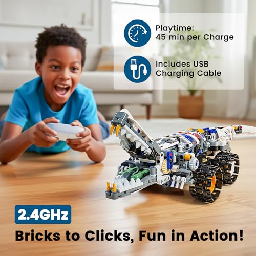 STEM RC Robot Building Kit - 3 in 1 APP & Remote Control Robotics for Kids Ages 8-12, DIY Educational Toy Programming & Science Project Kit, Birthday Gifts for Boys Girls - Image 5
