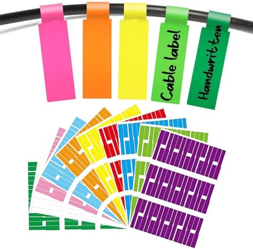 40 Stück Kabeletiketten Set - Wiederverwendbare Nylon Beschriftung In 8 Farben - Perfekt Zur Kabelorganisation