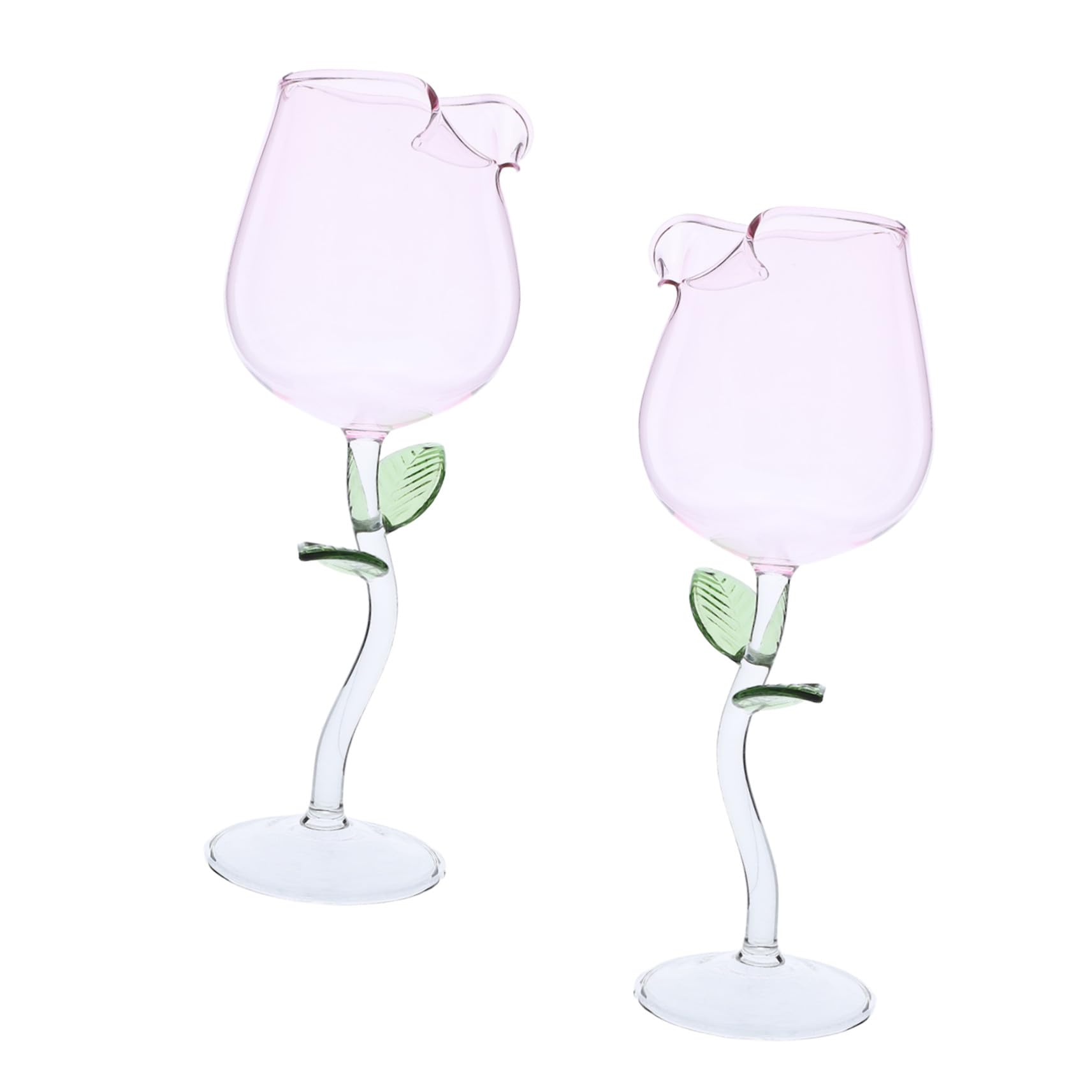Verres à vin roses coffret cadeau idéal pour mariage et dîner en amoureux