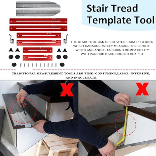 Outil gabarit d'escalier pour simplifier la découpe de cloisons sèches