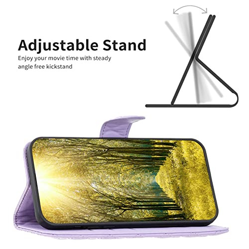 Jioeuinly Blu S91 Pro Case Compatible For Blu S91 Pro Phone Case Flip Stand Cover Women Wallet Purple #TOP2