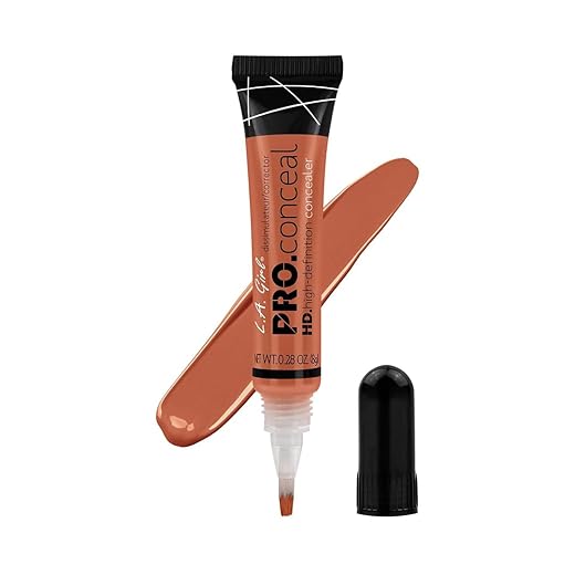 L.A. Girl Maquillaje Corrector (Piel Normal) (Tono de Piel Oscuro), Naranja, 8 Gramos