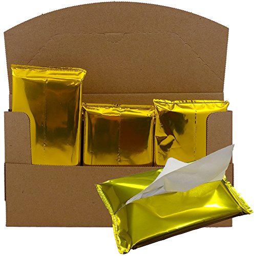 Amazon.co.jp: ゴールド 金 カラー パッケージ ポケットティッシュ 10