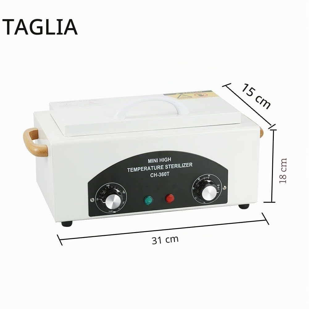 Sterilizzatore a calore, Sterilizzatore per Estetista Centro Estetico Utensili Acciaio Inox, Sterilizzatore Professionale per unghie Sterilizzatore Estetica Professionale, 300W