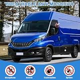 Wymiana osłony chłodnicy do Iveco Daily 2014-2025, 2 sztuki, 2 sztuki moskitiery magnetyczne, oddychające owady na kemping