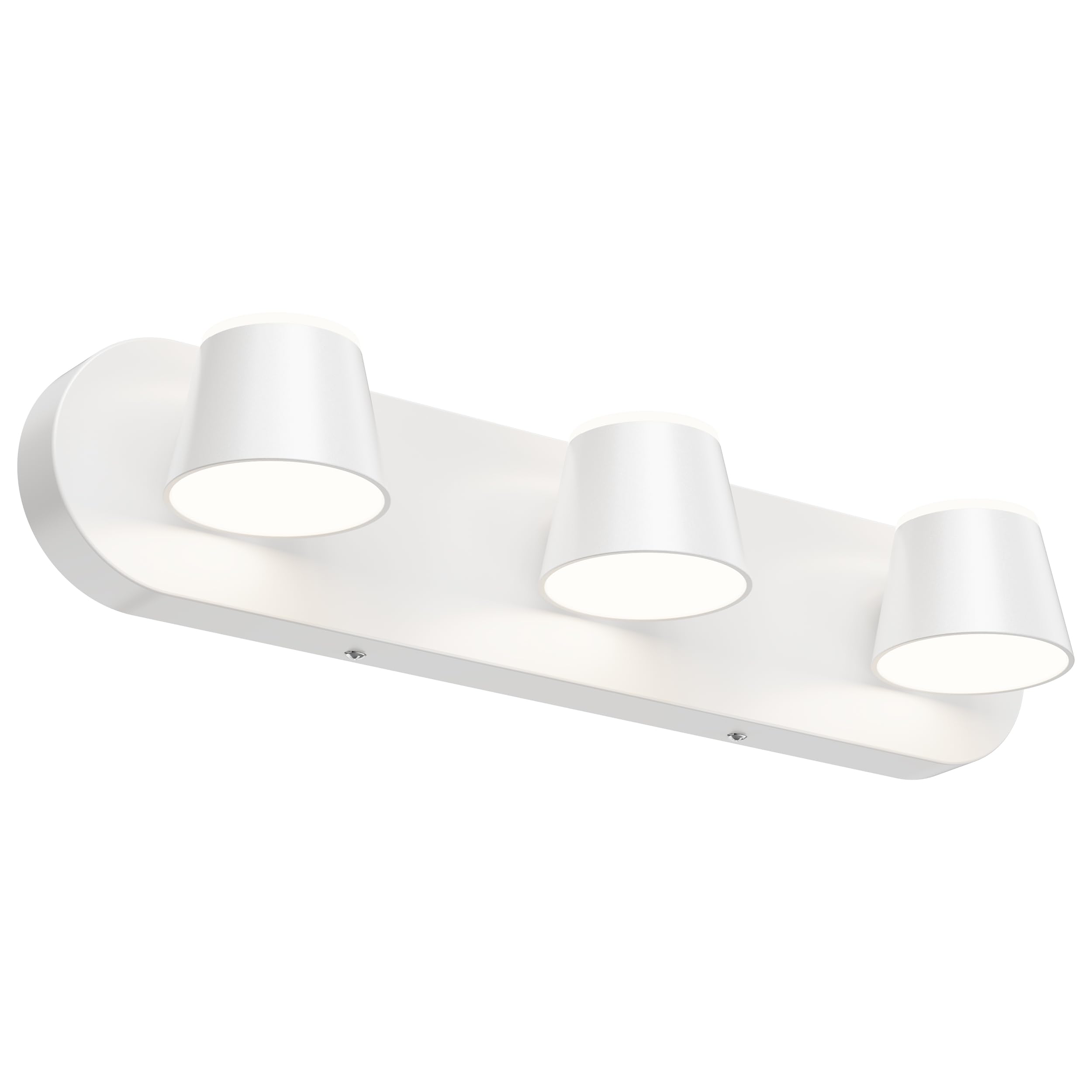 URSOLA 3 Light Bathroom Vanity Light LED White Bathroom Light Fixtures ...